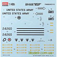 Academy 12262 Збірна модель 1:48 AH-64A "Apache"