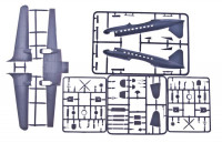 AMODEL 1444 Збірна модель транспортного літака Іл-12Д/Т