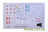AMODEL 7239 Збірна модель літака: МіГ-АТ