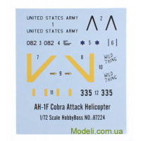 Hobby Boss 87224 Пласмасова модель гелікоптера  AH-1F Cobra