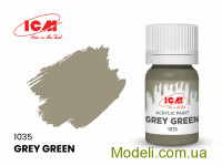 Акрилова фарба ICM, сіро-зелена