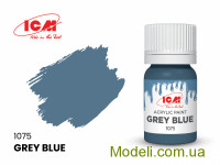 Акрилова фарба ICM, сіро-синій