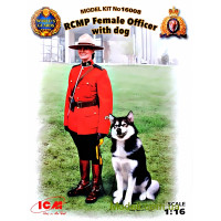Офіцер Канадської Королівської Кінної Поліції з собакою