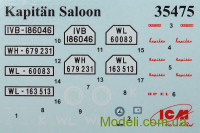 ICM 35475 Збірна модель автомобіля Kapitan Saloon