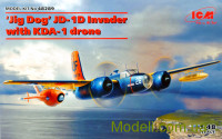 Морський варіант літака Invader JD-1D "Jig Dog" з безпілотником KDA-1