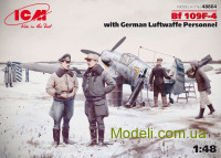 Винищувач Bf-109F-4 з німецьким персоналом Люфтваффе