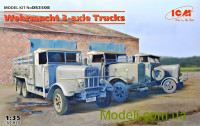 3-осні вантажні автомобілі Вермахту (Henschel 33D1, Krupp L3H163, LG3000)