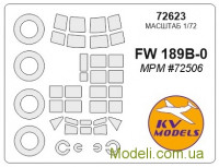 Маска для моделі літака Fw-189B-0 (MPM)