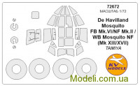Маска для моделі літака Mosquito FB Mk VI/II (Tamiya)