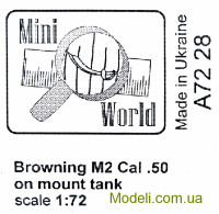 Mini World 7228 Станковий кулемет Браунінг M2, 50 калібру