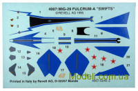 Revell 04007 бірна модель-копія літака МіГ-29 "Стрижі"