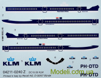 Revell 04211 Збірна модель-копія пасажирського літака Дуглас DC-10 "KLM"