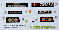 TAMIYA 24059 Збірна модель автомобіля Феррарі Тестаросса / Ferrari Testarossa