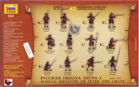ZVEZDA 8049 Масштабні фігурки: Російська піхота Петра-I, 1698-1725 р.