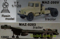 Вантажівка МАЗ-200В з причепом МАЗ-5203