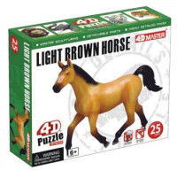 Объемный пазл Светло-коричневая лошадь