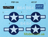 Academy 12487 Модель морского патрульного бомбардировщика PBY-5A Black Cat Catalina