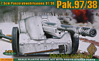 ACE 72223 Сборная модель германской 75мм противотанковой пушки Pak.97/38