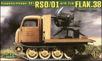 ACE 72254 Германская зенитная установка 2cm FLAK38 на базе тягача RSO