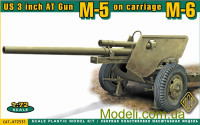 Американская 3-дюймовая протитанковая пушка  на лафете M6 (поздний вариант)