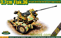 Зенитная пушка FlaK.36 3.7cm на прицепе Sd.Ah.52