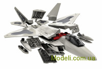Airfix J6005 Конструктор-модель американского истребителя F22 Raptor (быстрая сборка без клея)