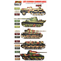 MIG (AMMO) 7101 Набор акриловых красок AMMO A-MIG-7101: II мировая, поздний период, немецкая бронетехника