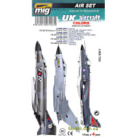 MIG (AMMO) 7203 Набор акриловых красок "Smart для авиации" AMMO A-MIG-7203: Английские ВВС начиная с 50-х  годов