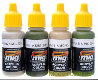 MIG (AMMO) 7206 Набор акриловых красок "Smart для авиации" AMMO A-MIG-7206: Фолклендская война ВВС Аргентины часть 1