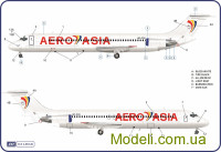 AMODEL 4-001-01 Сборная модель Пассажирский самолет DC-9-51 (пластик AMP OvT)