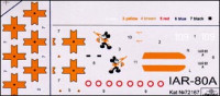AMODEL 72167 Модель самолета: ИАР-80А Румынский истребитель