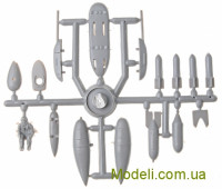 AMODEL 7248 Модель истребителя Bf-109F2 с ракетой RZ-65