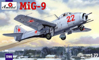 AMODEL 7299 Сборная модель советского истребителя МиГ-9 в масштабе 1/72