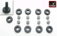 Armory BTR-80 wheels KI-80N type wheels set w/ armored hubs
