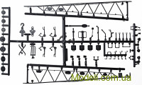 AVD Models 1164 Сборная модель 1:43 Автокран К-51 на шасси МАЗ-200, 1951 г.
