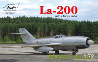 Истребитель Ла-200 с радаром "Toriy"