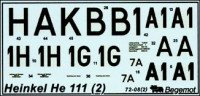 Begemot 72008 Heinkel He-111 decal (part 2)