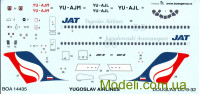 Декаль для літака Douglas DC-9 Yugoslav Airlines