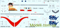 Декаль для самолета Boeing 737-300 Sky Europe (Muriel)