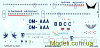 Декаль для самолета Ту-154 М, словенские авиалинии