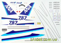Декаль для самолета Боинг 787 ANA