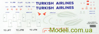 Декаль для літака Airbus A320 (321) Turkish Airlines