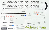 Декаль для самолета Эйрбас А320 Vbird Airlines