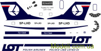 Декаль для модели самолета Туполев Ту-134А ЛОТ