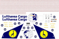 Декаль для літака Боїнг 747-200 Люфтганза Карго