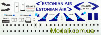 Декаль для моделі літака Bombardier CRJ900 Estonian Air + маска для моделі