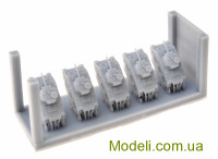 Combrig GP352301 Смоляная модель 1:350 Средний танк США M4A2, 1942 г. (5 шт.)