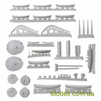 Combrig 3590FH Смоляная модель 1:350 Немецкий броненосец Эльзас, (полная версия корпуса)