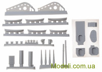 Combrig 3590WL Смоляная модель 1:350 Немецкий броненосец Эльзас, (корпус по уотерлинию)