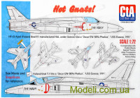 Декаль для самолета Folland Gnat "Горячие головы"